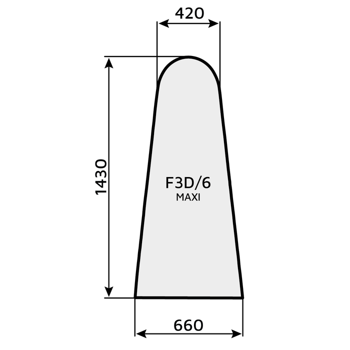 Feltro 3D universale F3D/6 (forma C Maxi)