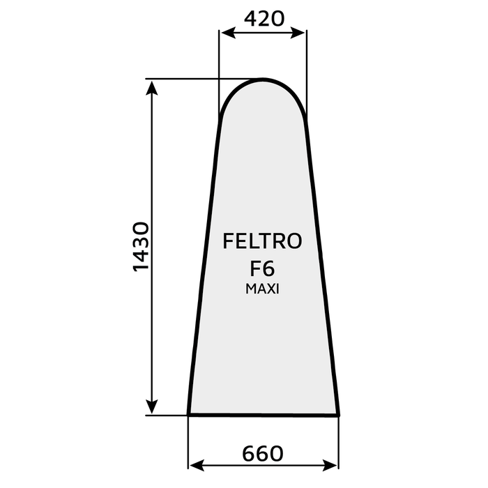 Feltro universale F6 (forma C Maxi)